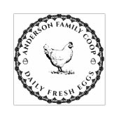 door de hand getrokken karton voor kippeneieren rubberstempel (Afrduk)