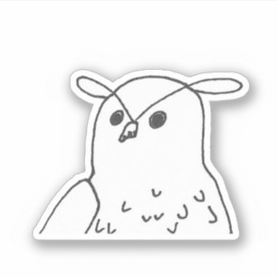 Door de hand getrokken Natuur van wilde dieren Sticker