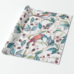 Door de hand getrokken waterverf naadloos met natu cadeaupapier