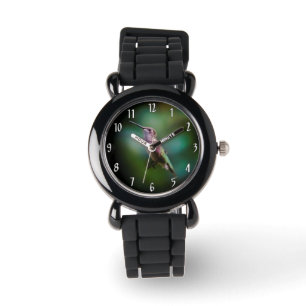 Door de huid geworpen Hummingbird - Originele Foto Horloge