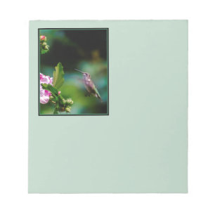 Door de huid geworpen Hummingbird - Originele Foto Notitieblok