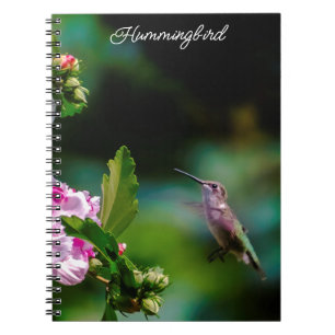 Door de huid geworpen Hummingbird - Originele Foto Notitieboek