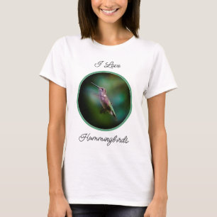 Door de huid geworpen Hummingbird - Originele Foto T-shirt