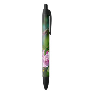 Door de huid geworpen Hummingbird - Originele Foto Zwarte Inkt Pen