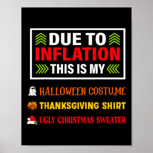 Door de inflatie is dit mijn grappige halloween Co Poster
