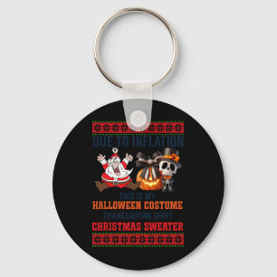 Door de inflatie is dit mijn halloween Costume Fun Sleutelhanger