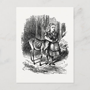 Door de kijkglas - Alice en de Fawn Briefkaart