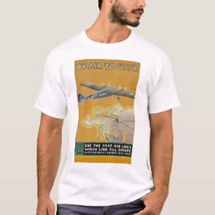 Door de lucht naar USSR T-shirt