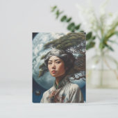 Door de maan briefkaart (Staand voorkant)