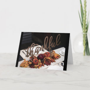 **DOOR DE MELDEN**DENKEN VAN U BIJ THANKSGIVING FEESTDAGEN KAART