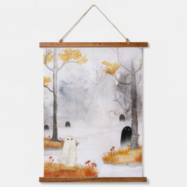 Door de mist hangend wandkleed