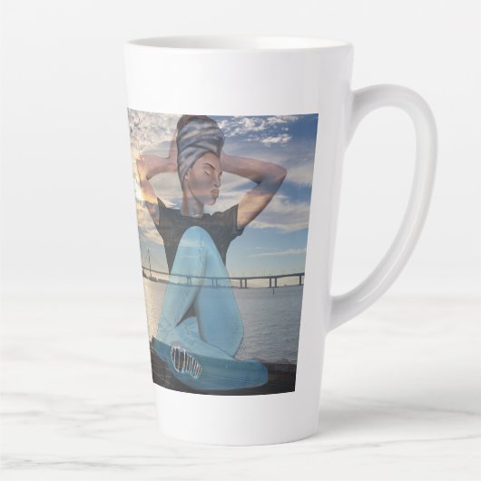 Door de mok van de zon latte (Rechts)