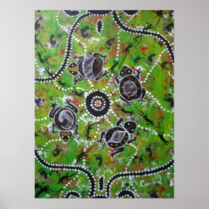 Door de obligatie poster