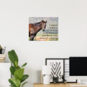 Door de ogen van een paard poster (Thuiskantoor)