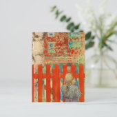 door de omheining briefkaart (Staand voorkant)