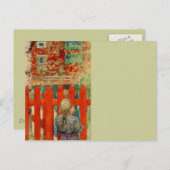 door de omheining briefkaart (Voorkant / Achterkant)