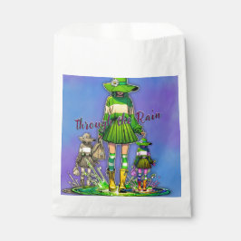 Door de regen bedankzakje