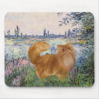 Door de Seine - Rode Perzische kat Muismat