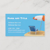 Door de strand visitekaartje (Achterkant)