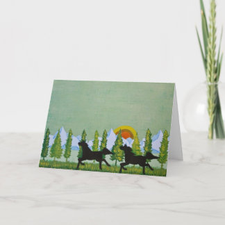 Door de velden kaart