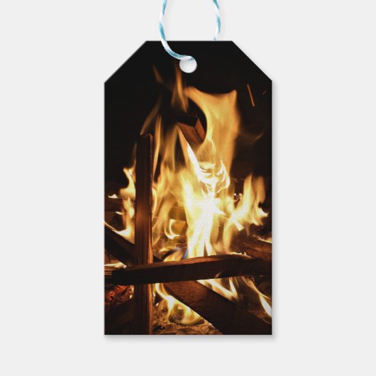 Door de Vlammen Cadeaulabel (Voorkant)