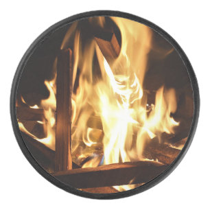 Door de vlammen hockey puck