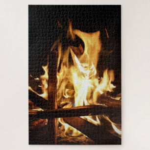 Door de vlammen legpuzzel