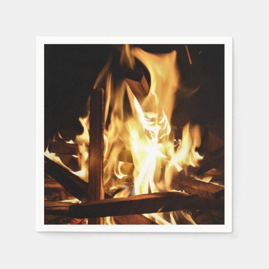 Door de vlammen servet (Voorkant)