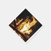 Door de vlammen servet (Hoek)