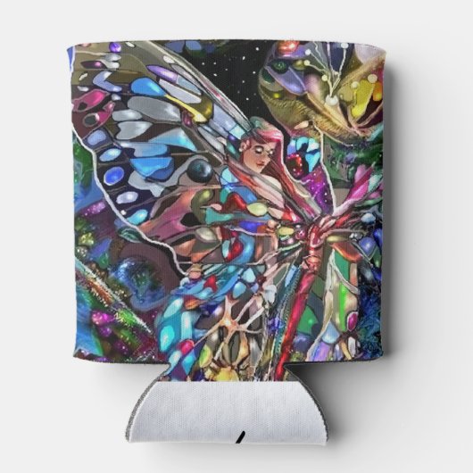 Door de vleugel van een vlinder blikjeskoeler (Achterkant)