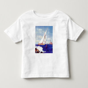 Door de vuurtoren van Albert B. Merken Kinder Shirts