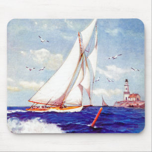 Door de vuurtoren van Albert B. Merken Muismat