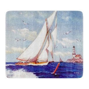 Door de vuurtoren van Albert B. Merken Snijplank