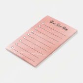 Door de Waterverf gerangschikte selectievakjes Aan Post-it® Notes (Schuin)