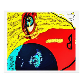 Door de wereld foto afdruk