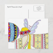 Door de Wings of an Angel Ukraine Folk Art Briefkaart (Voorkant / Achterkant)
