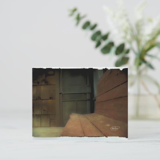 Door deze deur... Briefkaart (Staand voorkant)