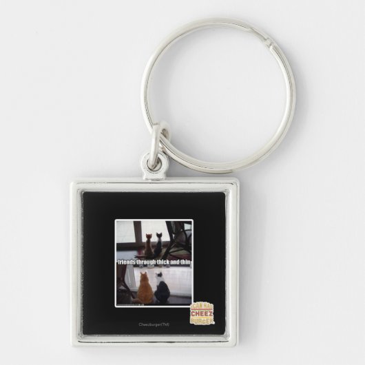 Door dik en dun sleutelhanger (Voorkant)