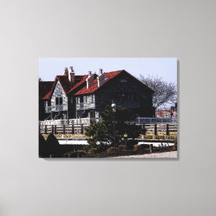 Door Dock Mike's omwikkelde canvas Afdruk