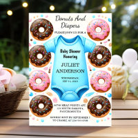 Door Dreams Roze Blauwe Donuts en Luiers Baby show