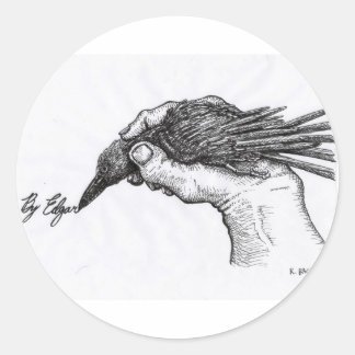 Door Edgar Ronde Sticker