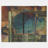 Door een glas donkerder fleece deken (Voorkant (Horizontaal))