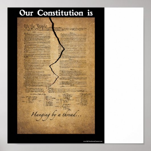 Door een thread vasthangen poster (Voorkant)