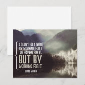 Door er voor te werken briefkaart (Voorkant / Achterkant)