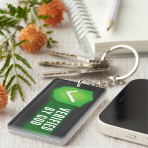 Door God Christelijke Gelovige Gelovige Grappig Sleutelhanger