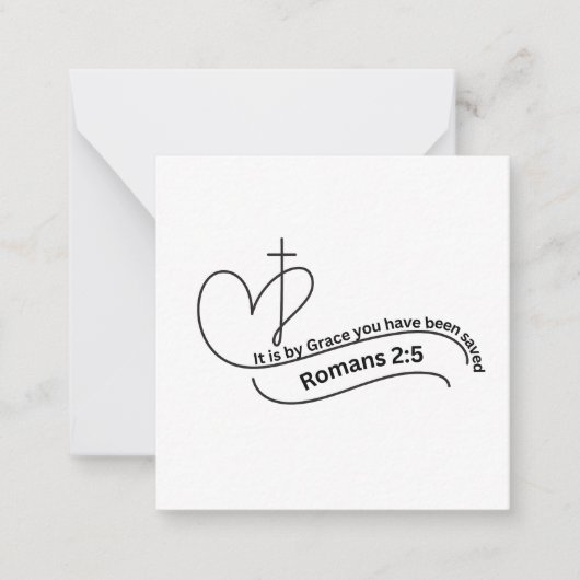 Door Grace Notitiekaartje (Voorkant)