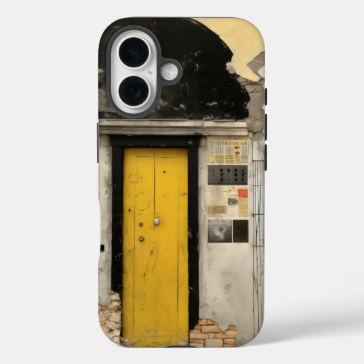 Door Grunge-ruïne Case-Mate iPhone Case (Achterkant)