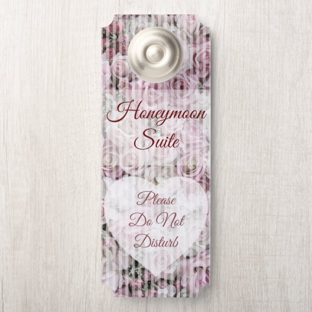 Door Hanger - Victoriaanse Rozencollage (Op knop)