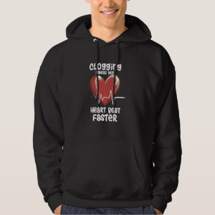 Door het blokkeren wordt mijn hart sneller geslage hoodie