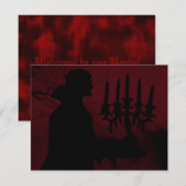 Door het dorp lopen ~ Uitnodigingen / RSVP (Voorkant / Achterkant)